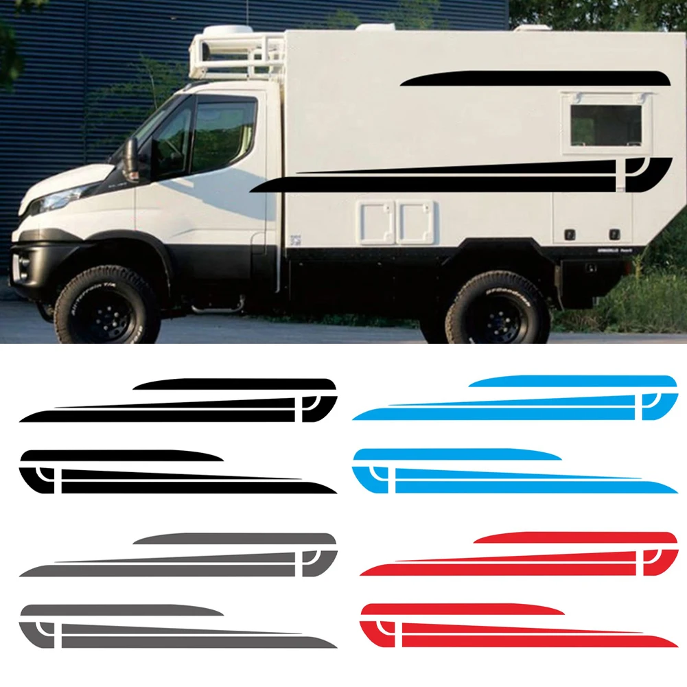 

RV Stripe Decoration Body Stickers Decals Door Panel Bumper Graphics Stickers Car Styling Vinyl Decals for Camper RV Trailer