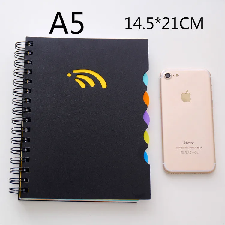 Тетрадь А4/А6/А5/B6 на спирали классифицированный блокнот с листьями для деловых