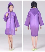 keconutbear fashion eva children raincoat thickened waterproof rain coat kids clear transparent tour waterproof rainwear suit