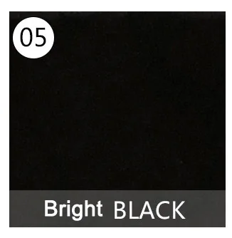 05 bright black Изготовленный На Заказ Мягкий золотой PU логотип пленка галька теплопередача футболка платье наклейки из золотистой фольги железная одежда золотистые железные виниловые нашивки - Цвет: 05 bright black