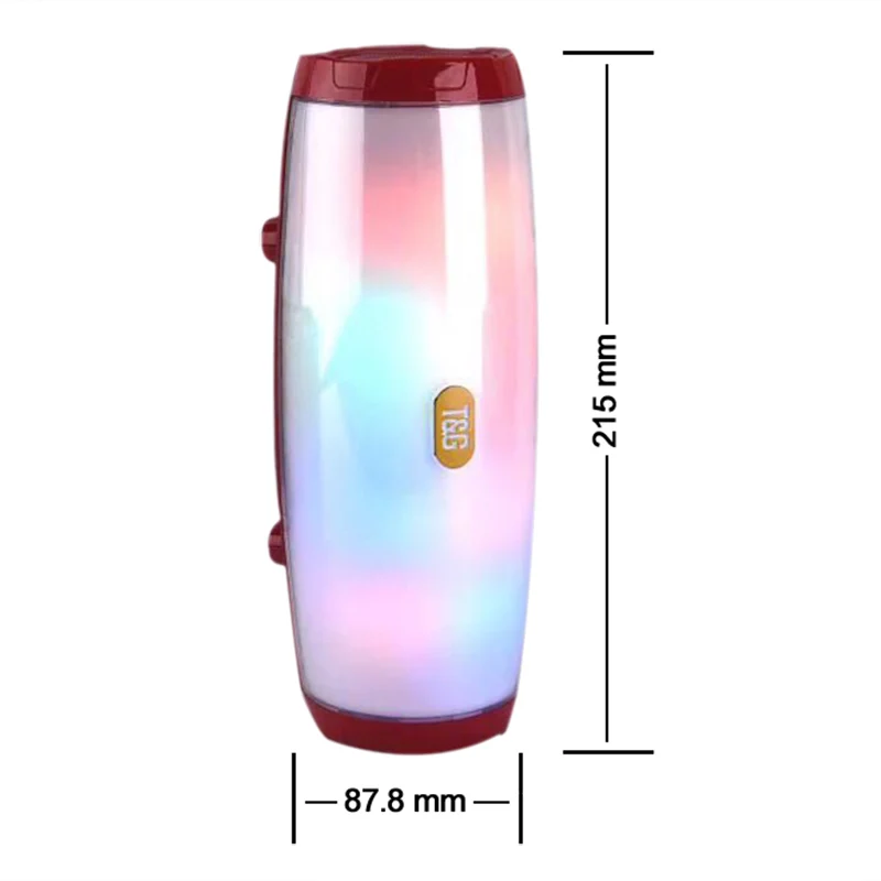 

LED Wireless Speakers Portable Leather Bluetooth Speaker Outdoors Stereo Subwoofer Soundbar With FM Boombox USB TF Card Play