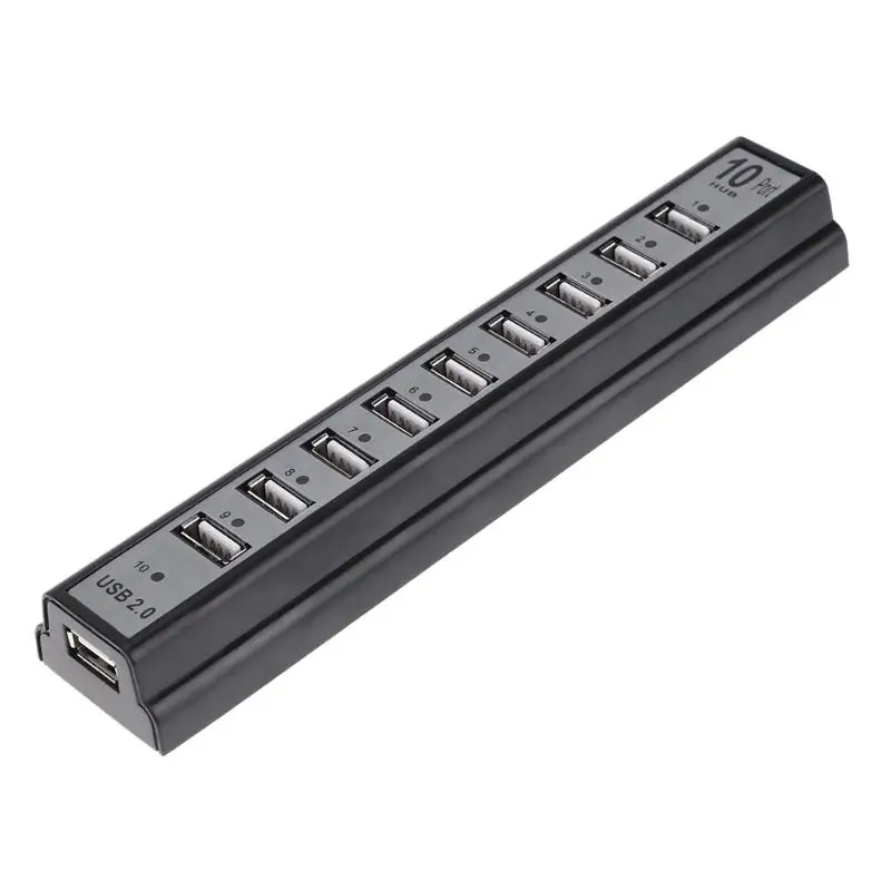 Portable Multi HUB Splitter 480Mbps High Speed 10 USB2.0 Ports Extender Adapter Hub EU for Computer Laptop | Компьютеры и офис