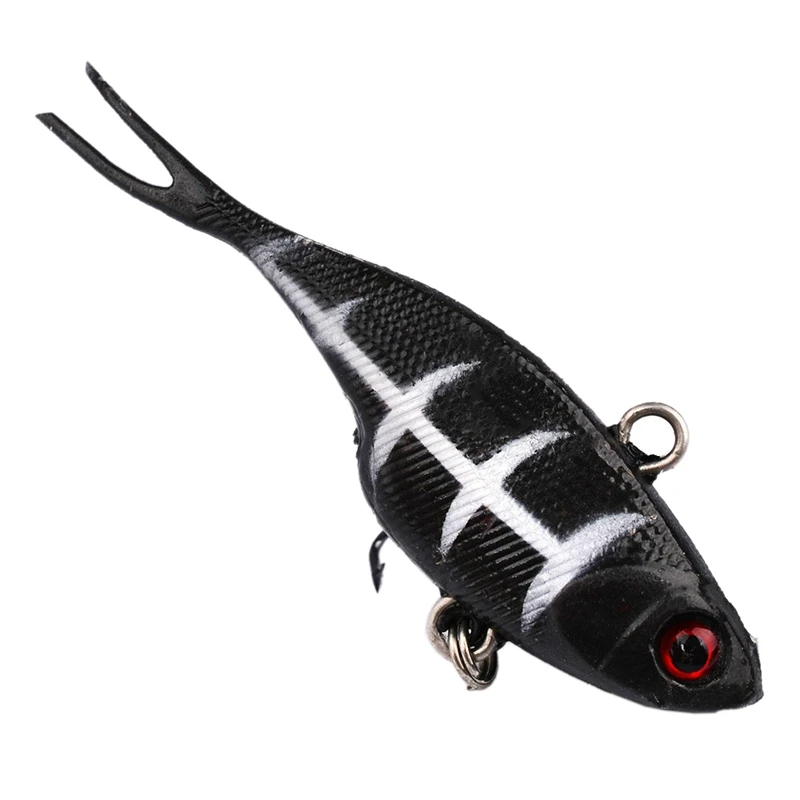ABLB Вибрирующая Мягкая ложка с Т образным хвостом рыболовная приманка на окуня