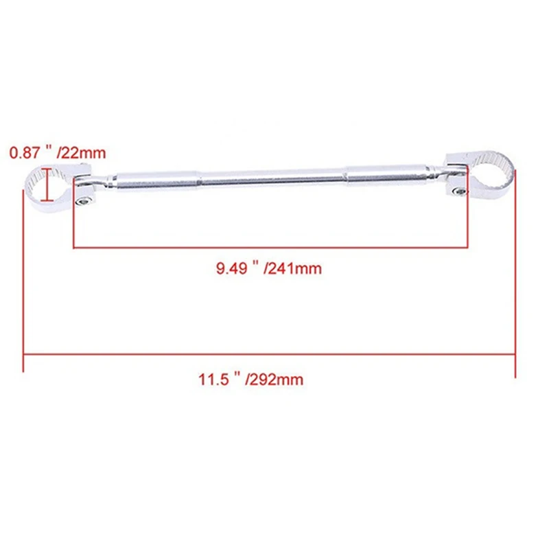 

Hot Motorcycle Bike Handlebar Cross Bar Steering Wheel Strength Lever for most 7/8" 22mm handlebar motorcycles