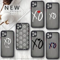 the weeknd starboy pop cantor xo phone case for iphone 12 11 8 7 plus mini x xs xr pro max matte transparent cover