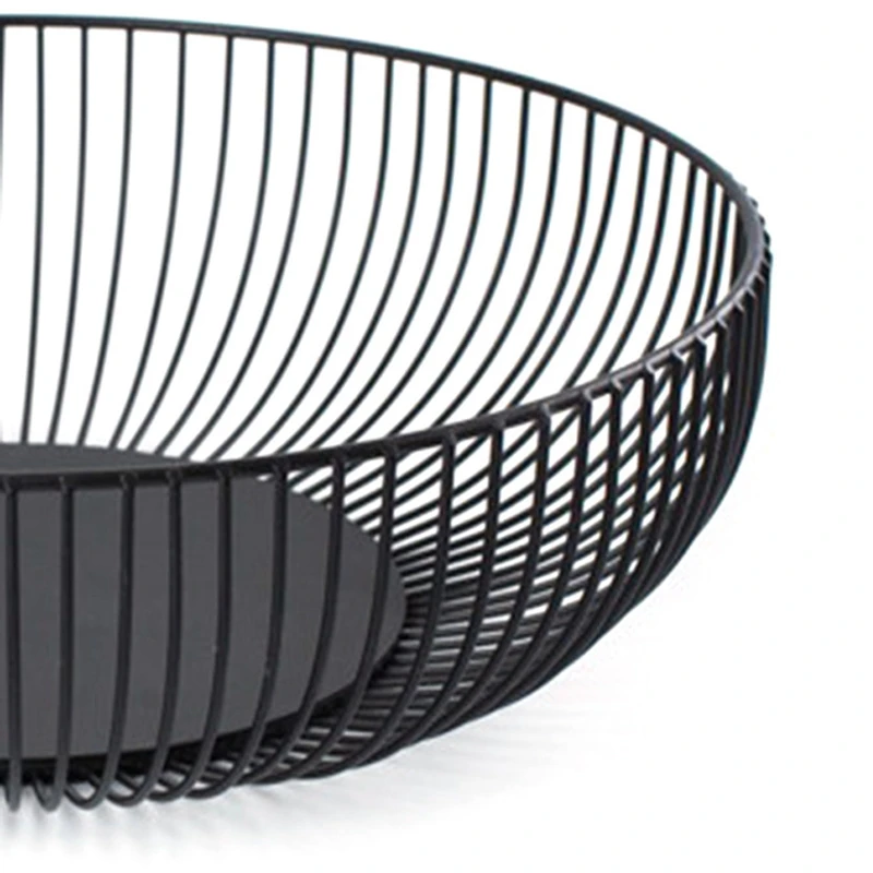 Nordic Creative Minimalist Fruit Basket Living Room Drain Home Iron Bowl Storage Basket(S)-ABUX | Дом и сад