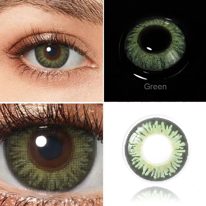

Contact Lenses 3Tone Colored Lenses Eye color Lens 1 Pair Color Contact Lenses For Eyes Contacts Green Blue Contact Lenses