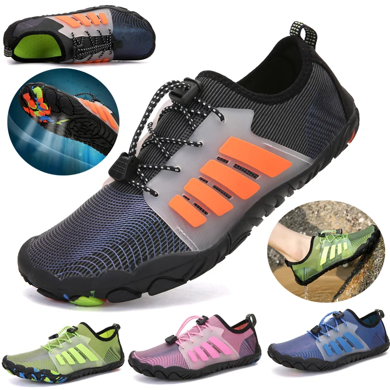 Couple Quick-drying Swimming Shoes Women Outdoor Surfing Beach Play Shoes Men's Five-finger Diving Shoes Upstream Fishing Shoes