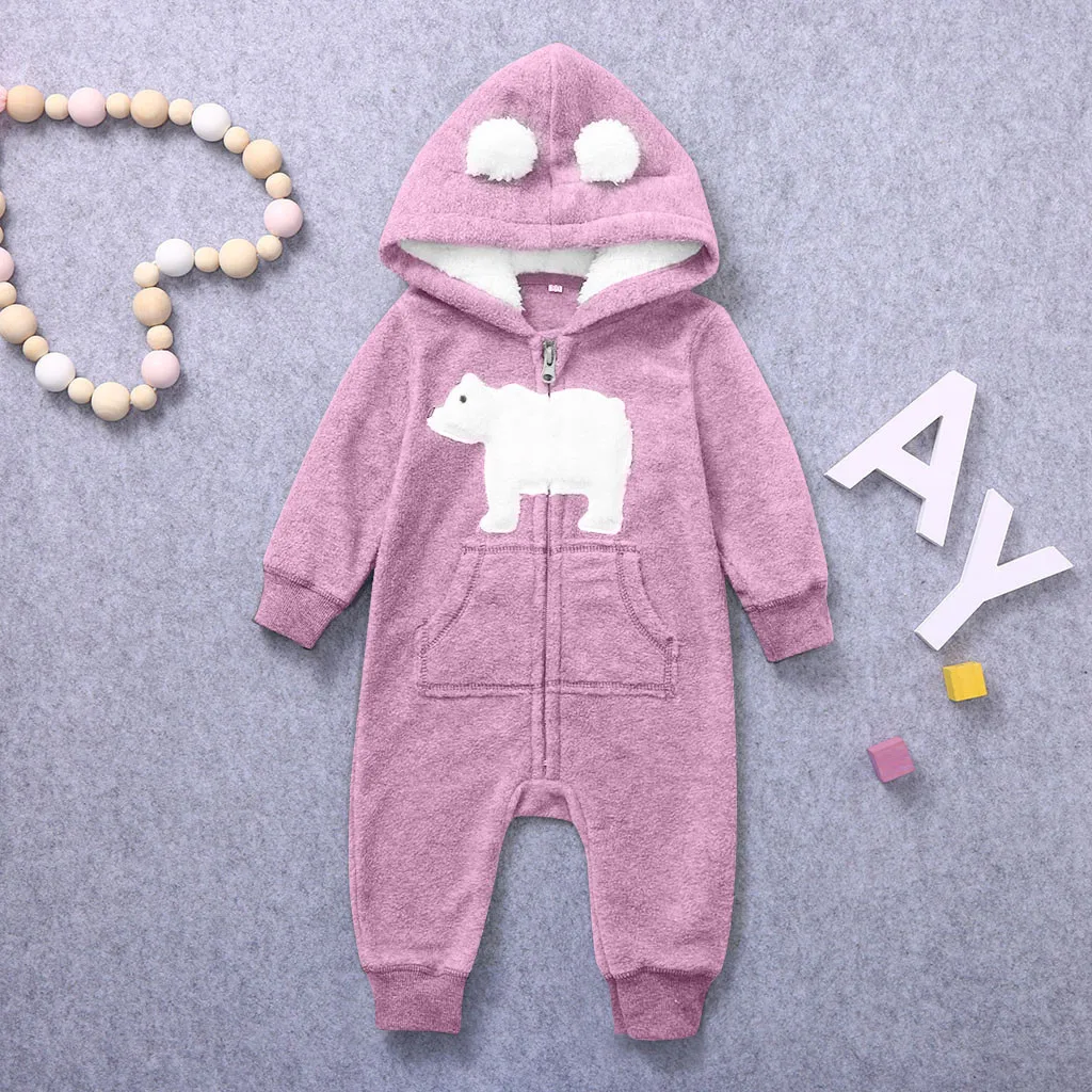 Детский костюм с капюшоном комбинезон на молнии длинными рукавами одежда для