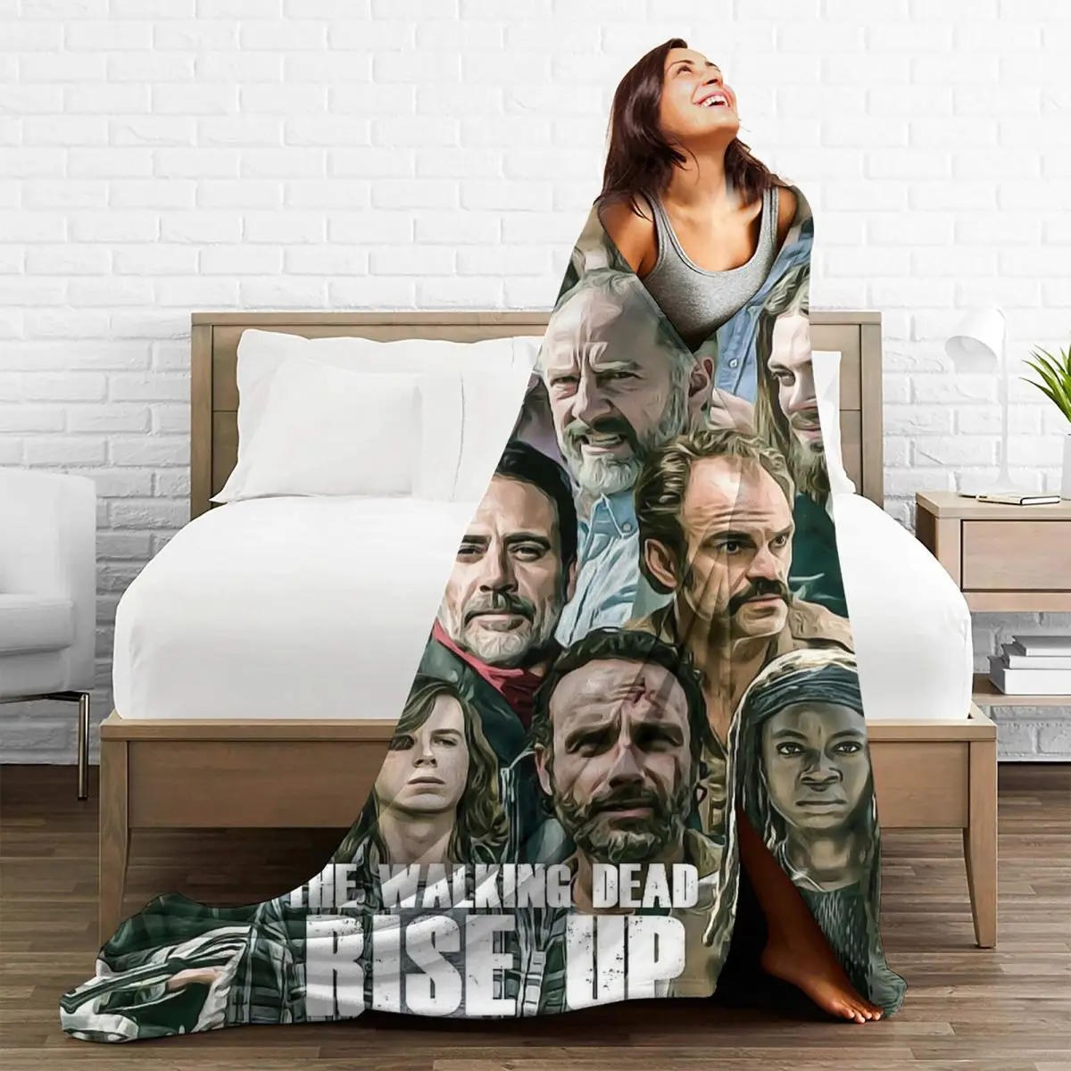 Флисовое одеяло с Риком Гримс Дэрил Диксон мягкое покрывало для спальни дивана