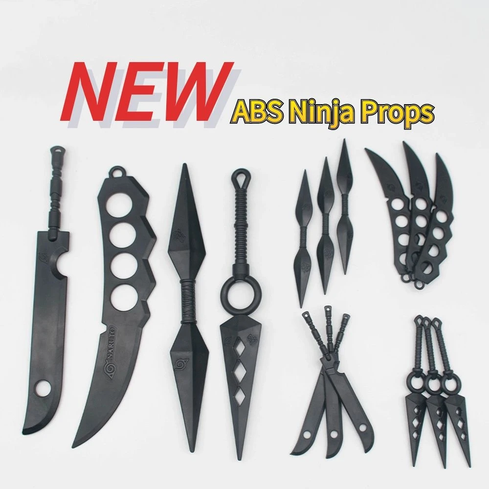 Anime Cosplay Ninja Props Akatsuki Kakashi 11CM 22CM Kunai Shuriken Decapitated Knife Dragon Double Blade Asma Wholesale | Тематическая