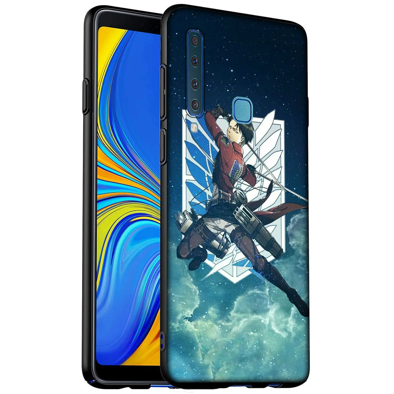 Аниме Атака Титанов мягкий силиконовый чехол для телефона Samsung Galaxy A6 A7 A8 A9 2018 A3 A5