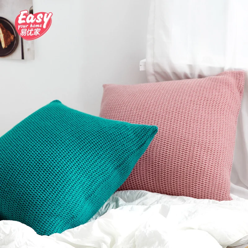 Супер мягкое ручное вязание крючком чехол для подушки 45X45 см рождественское