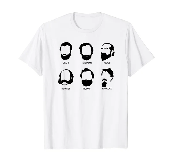 

Beards and Generals: American Civil War t-shirt - Union