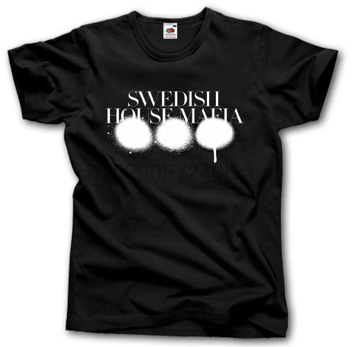 Футболка с изображением шведского дома и мафии | Мужская одежда