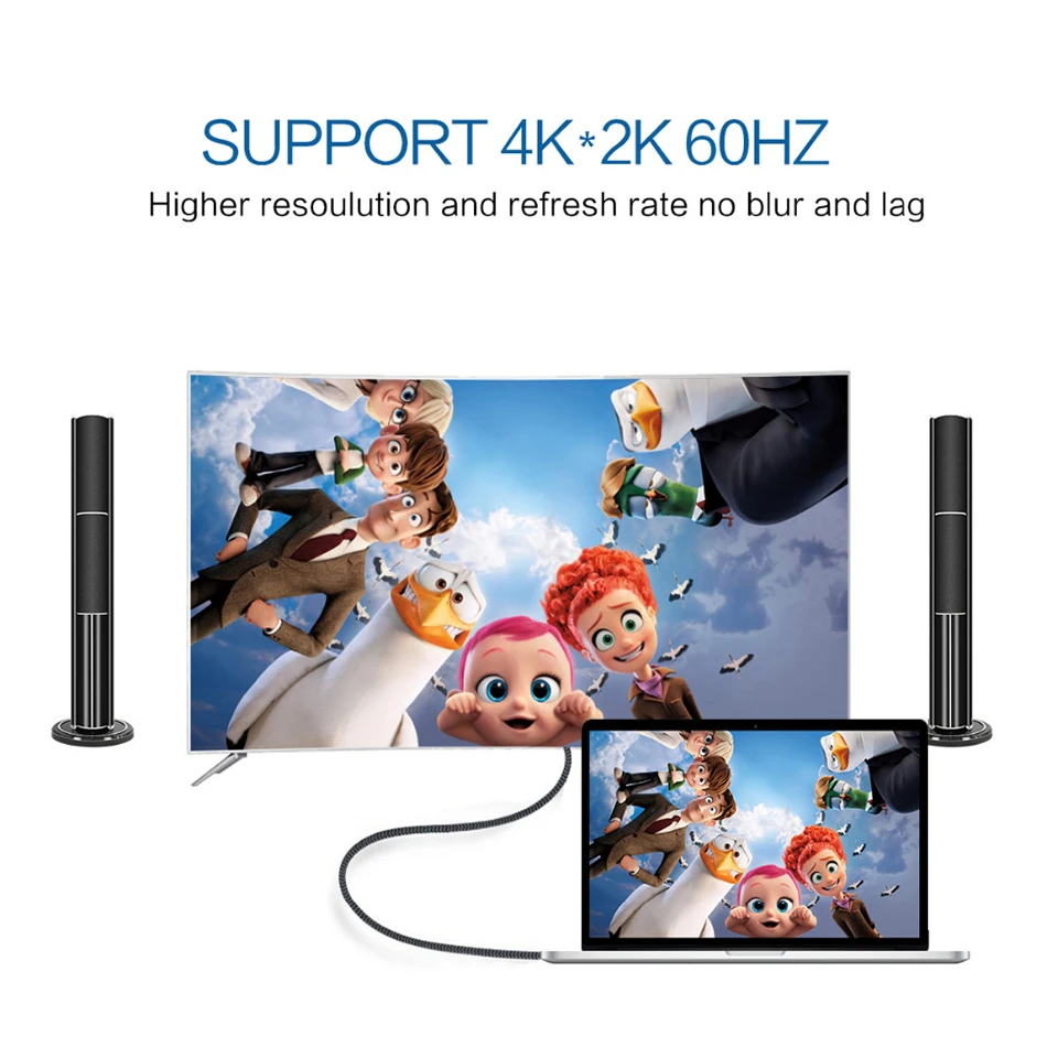 60 Гц Type C к HD 1080P преобразователь адаптер видеокабель для HDMI-совместимого