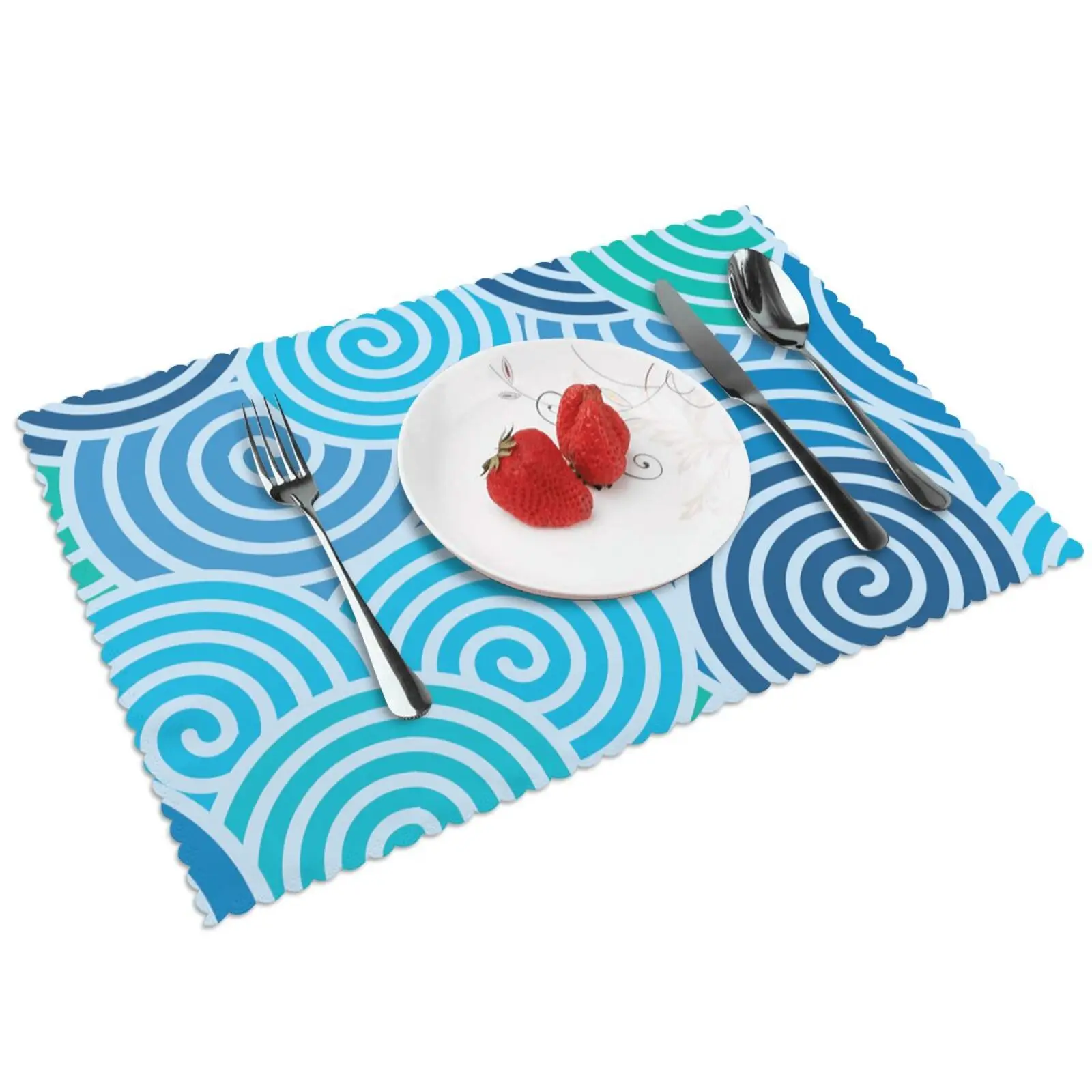 Настраиваемые подставки из четырех предметов для столовой декоративный коврик