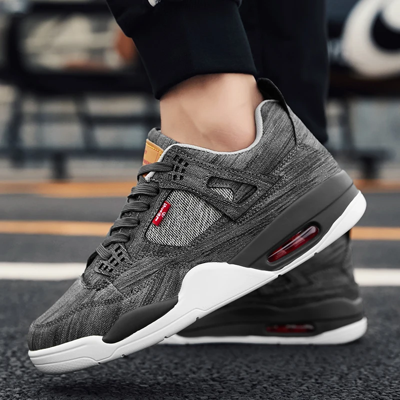 Мужская баскетбольная обувь с низким верхом спортивная воздушной подушкой