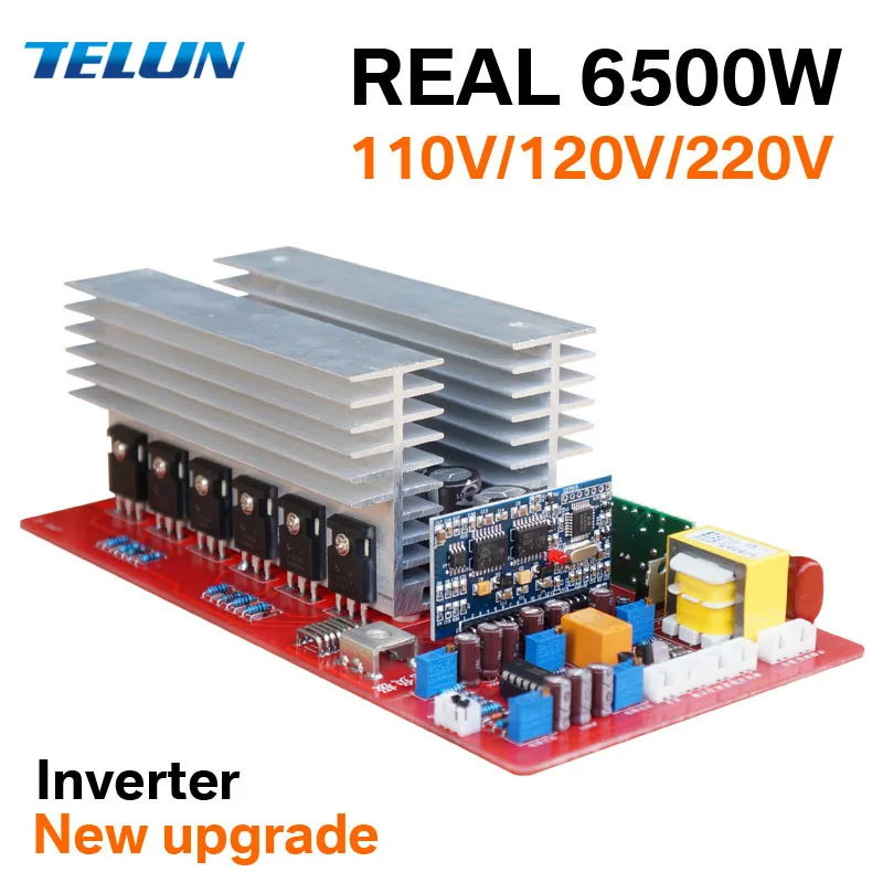 TELUN 1500 Вт 3000 6500 12 В 24 36 48 60 переменного тока 220 чистая Синусоидальная волна высокая