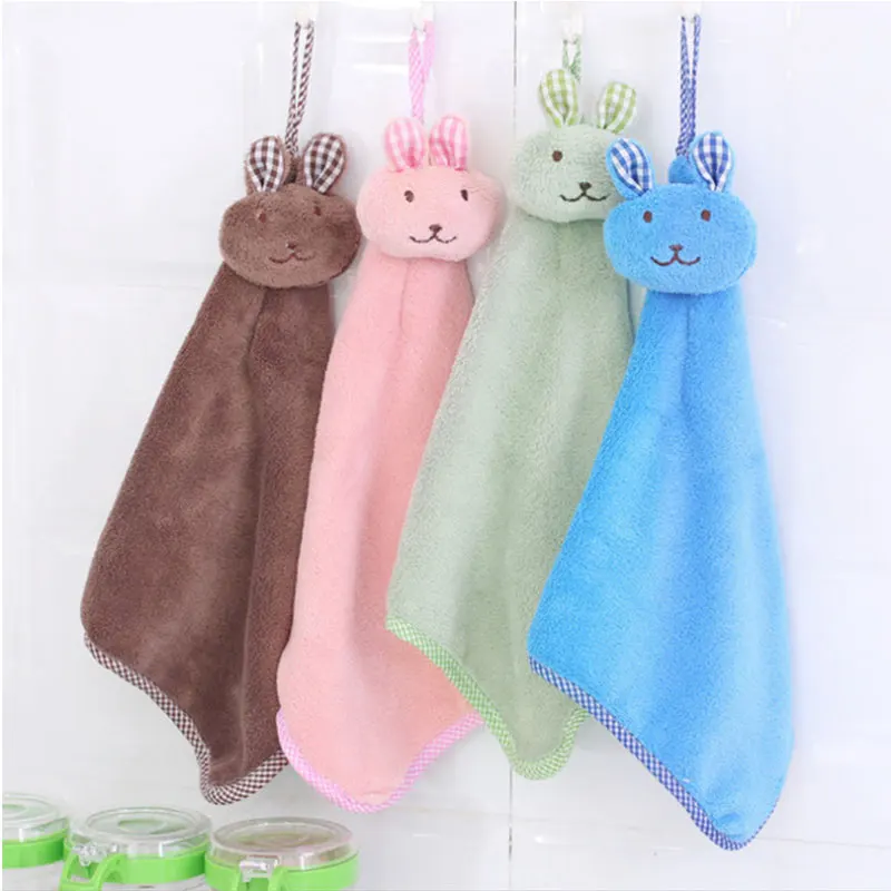Кухонное полотенце из микрофибры с кроликом Чистящая салфетка для дома кухни