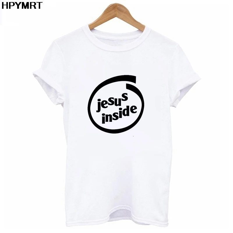 

Женская футболка с круглым вырезом, коротким рукавом и принтом