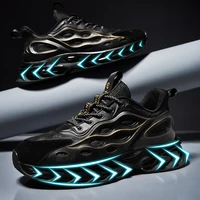 reflective mens sneakers trendy casual shoes high quality antiskid damping sports shoes comfortable walking shoes zapatillas