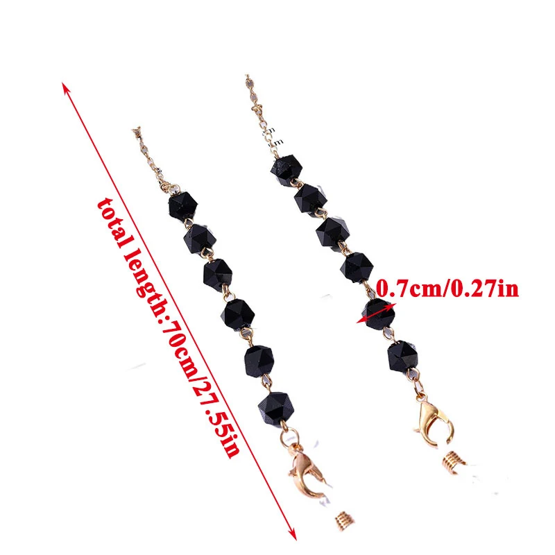 

Sunglasses Masking Chains For Women Crystal Beaded Eyeglasses Chains Lanyard Glass 2021 New Fashion Jewelry Wholesale Gifts
