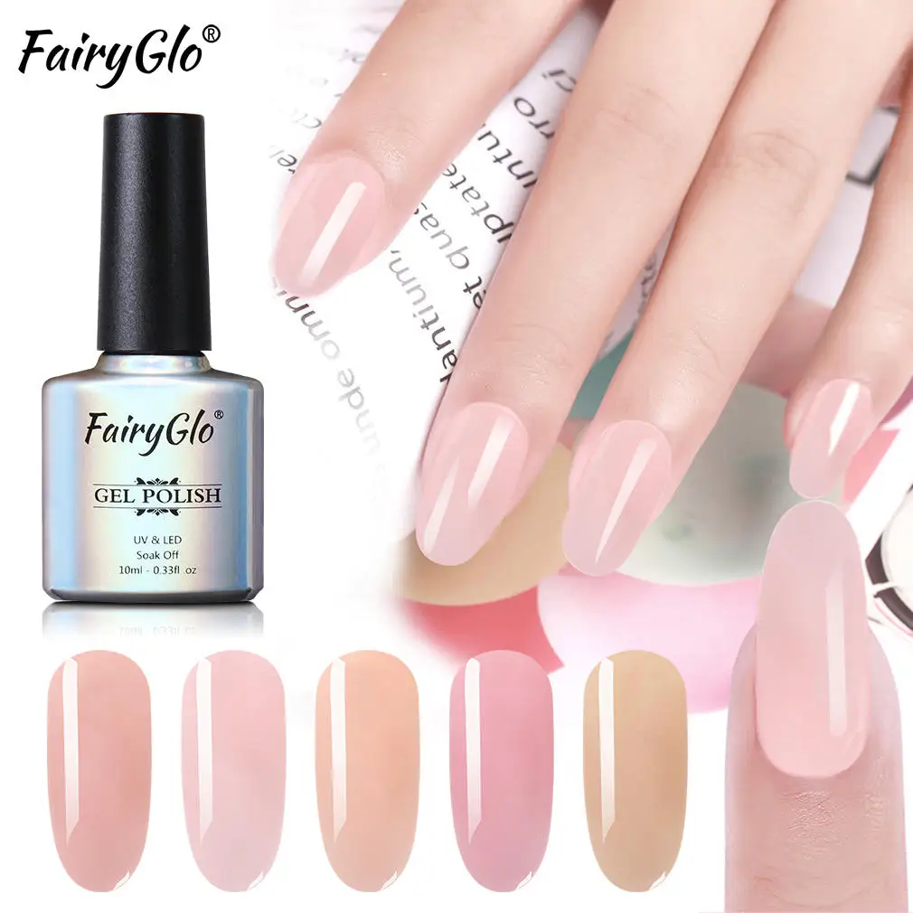 Прозрачный гелевый УФ гель лак для ногтей Полупостоянный полупрозрачный