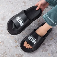 new style sandals women summer flip flops outdoor fashion thick soled slippers home couple slides soft soled wholesale shoes