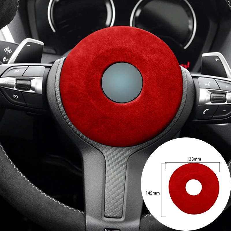 

Alcantara Wrap For BMW F20 F22 F 30 F32 F49 X1 1er Car Steering Wheel Airbag Cover Horn Frame Trim Sticker Interior Accessories