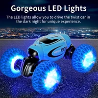d876 116 4wd rc car radio gesture induction music light twist high speed stunt remote control off road drift vehicle car model