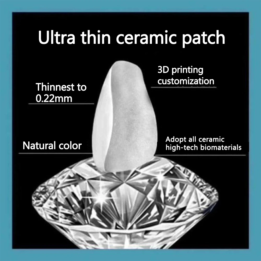 50 шт. зубные Фанера зубы ультра тонкий отбеливание многослойного акрила верхняя