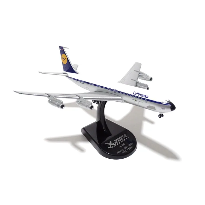 

1:300 Scale B707-330B Planes Model Airplanes Lufthansa LUFTPOST Airlines Alloy Aircraft Plane model F collection