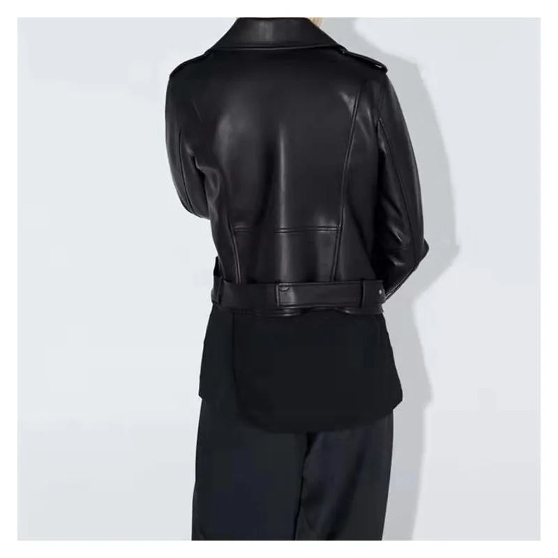 Женская Осенняя мотоциклетная куртка из искусственной кожи 2019 | одежда