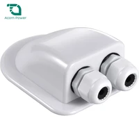 solar junction box dual cable entry gland for solar project on car rv caravan boat cabin roof vehicle yacht camper van etc