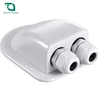 Солнечная распределительная коробка с двойным кабельным входом, сальник для Солнечного проекта на автомобиле, фургоне, фургоне, лодке, кабине, крыше, транспортном средстве, яхте, кемпере, фургоне и т. д.