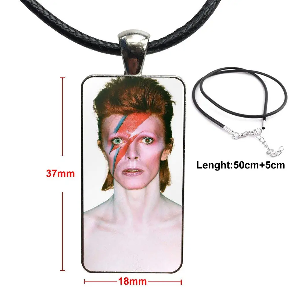 Для школьниц Maxi Good David Bowie бижутерия со стеклянными кабошонами стальной цвет с