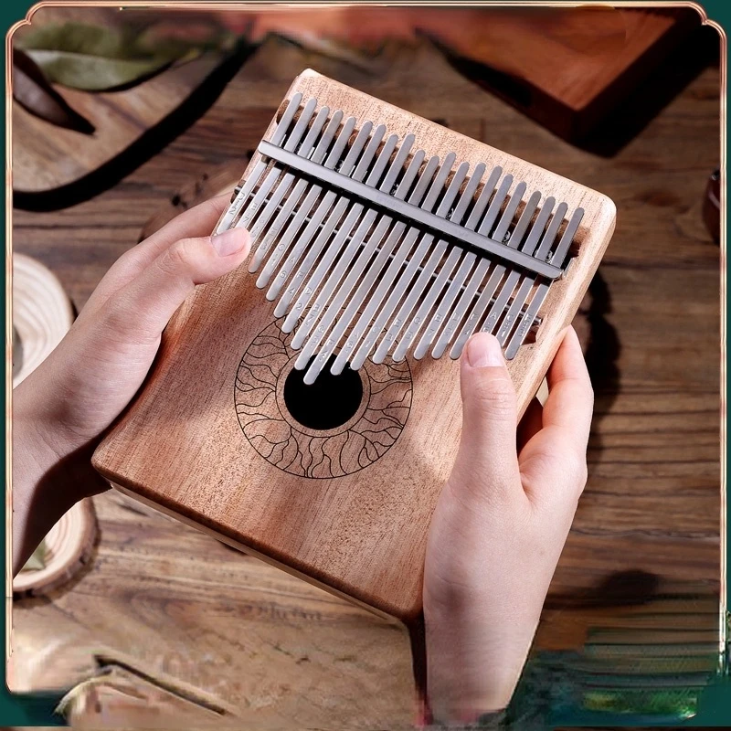 

Деревянное пианино для большого пальца Kalimba, высококачественное хроматическое синее портативное пианино для начинающих Strumenti Ali Music Element ZY50KA