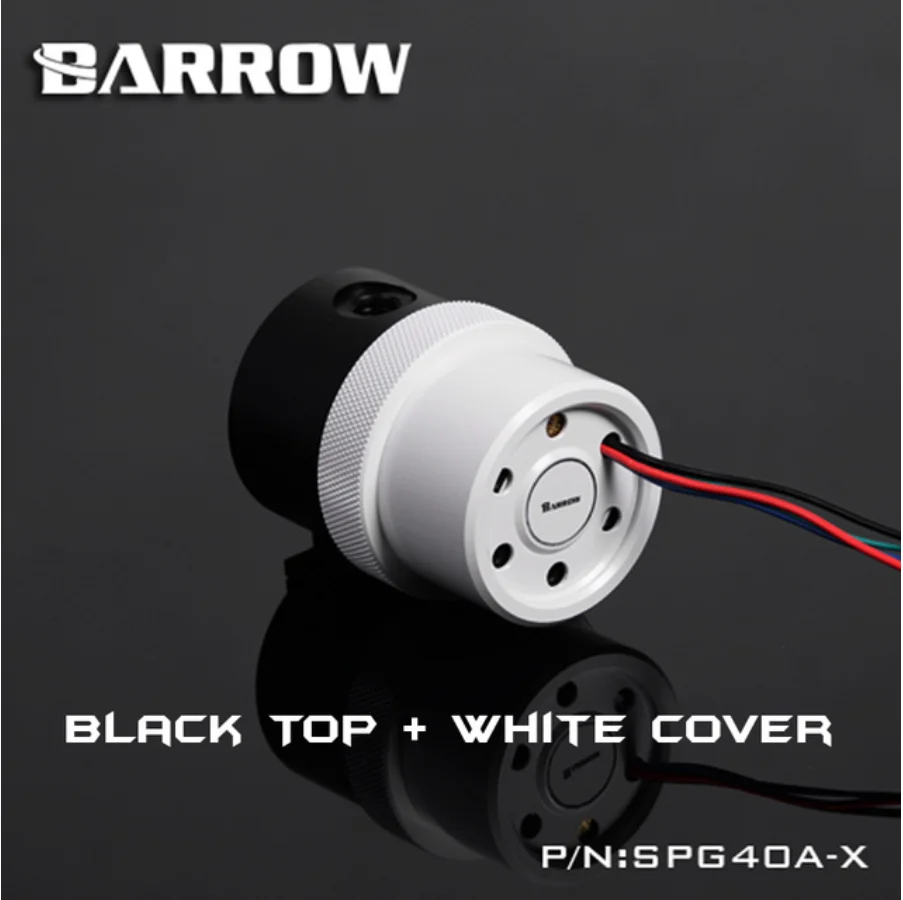 BlackTop-WhiteCov Курган SPG40A-X, 18 Вт PWM комбинированные насосы, Wite резервуары, насос резервуар комбинация, 90/130/210 мм резервуар компонент - Цвет лезвия: BlackTop-WhiteCov