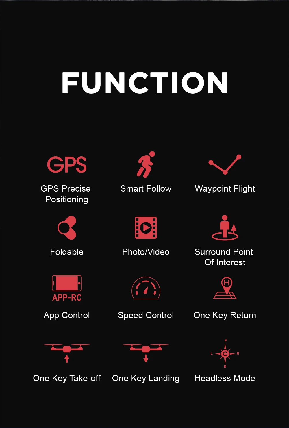 HYR10 Дрон GPS 5G WiFi Регулируемая 2K камера селфи-Квадрокоптер RC более низкая мощность возврат Безголовый режим FPV Дроны с камерой HD