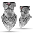 Походные шарфы унисекс, повязка на голову с 3D принтом животных, с заушным крючком, для мужчин и женщин