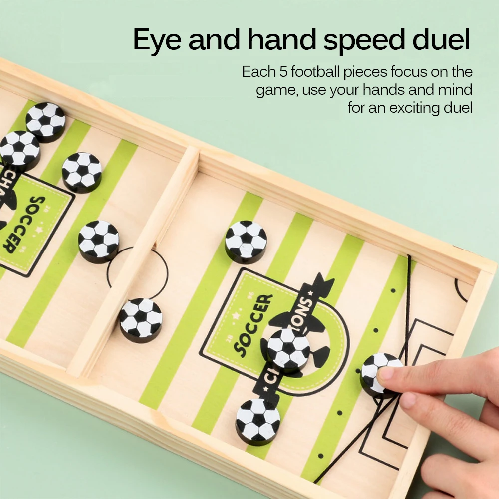 Деревянная игрушка для хоккея с шайбой родителей детей игры-победители футбола