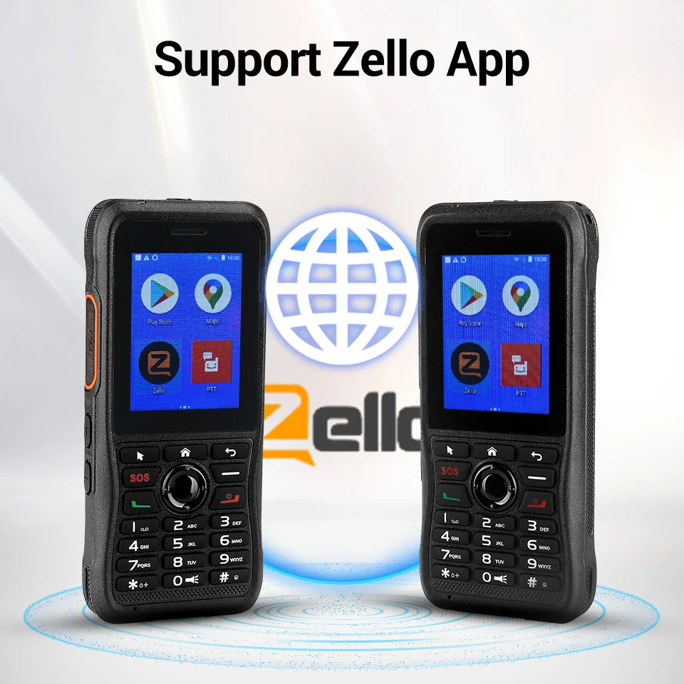Zello 4G Network Two-Way Radio Retevis RB21 Android 7.1 GPS WIFI POC Network Radio Receiver USB Dual Sim Bluetooth-compatible HT