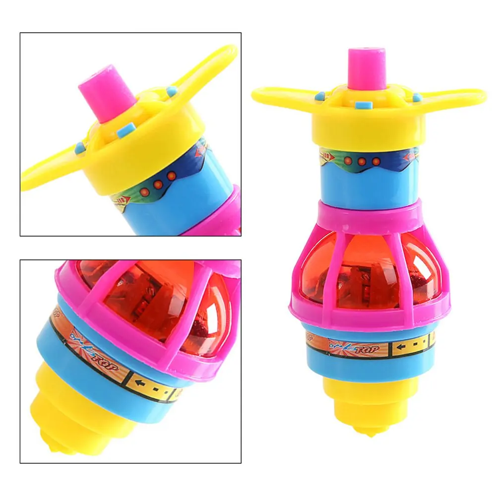 

Spinning Top Colorful Flash LED Light Laser Music Gyroscope Children's Wood Luminous Music Gyro Classic Toys Kids Christmas Gift