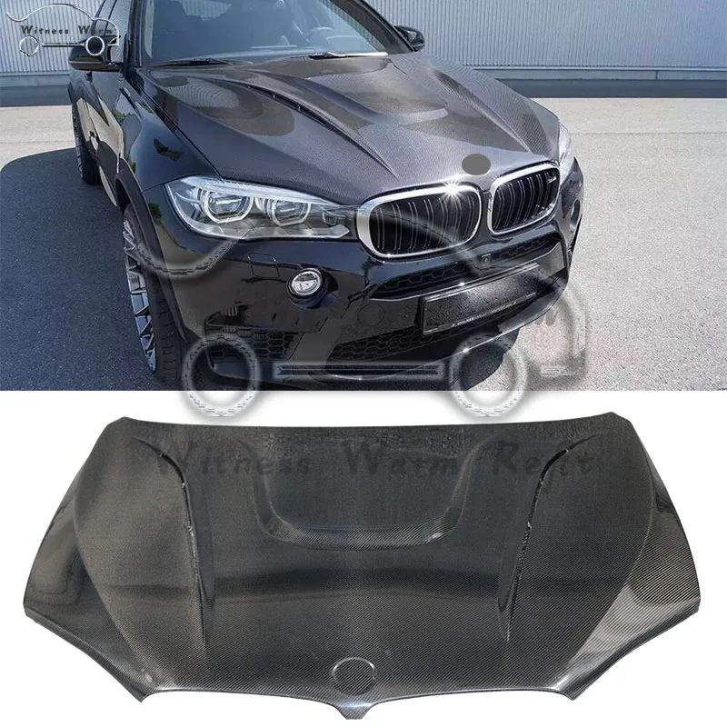 X5 X6 карбоновый кожух двигателя для BMW F15 F16 углеволоконный капота комплект кузова