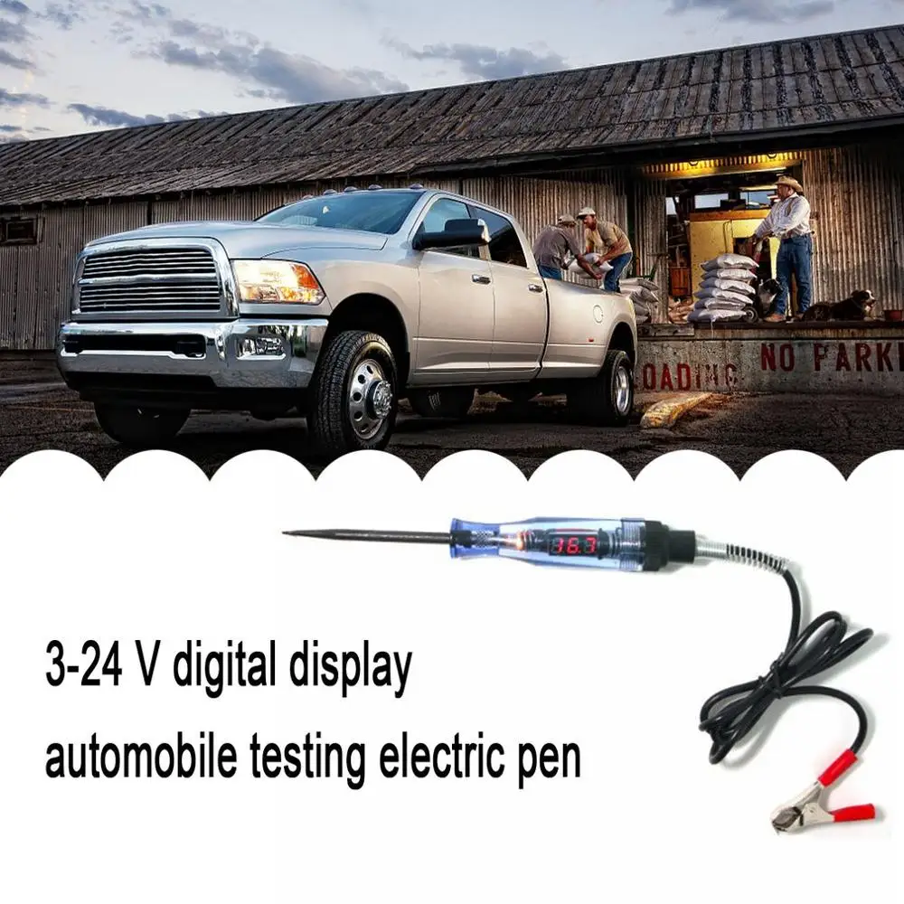 

Universal Digital Power Probe 3-24V Multi-function Fuse Line Voltage Circuit Test Pen Automotive Scanner