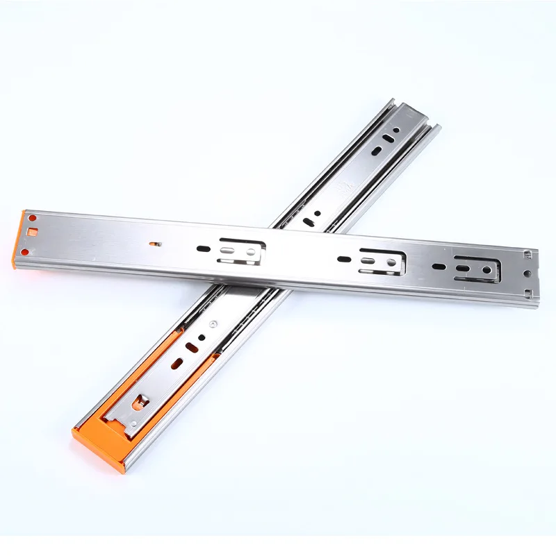 

10" - 22" Stainless Steel Drawer Slides Soft Close Drawer Track Rail Sliding Three-Section Cabinet Furniture Hardware Furniture