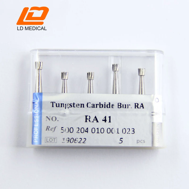 

Dental Tungsten Carbide Burs RA 41（010 023) Low Spreed RA/CA Shank 22mm/ 0.83 Inch CE ISO