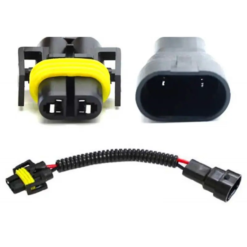 1pc 9006 To H11 H8 Headlight Fog Light Conversion Connector Wiring Harness Plug Cable Socket Connector Repair Kit