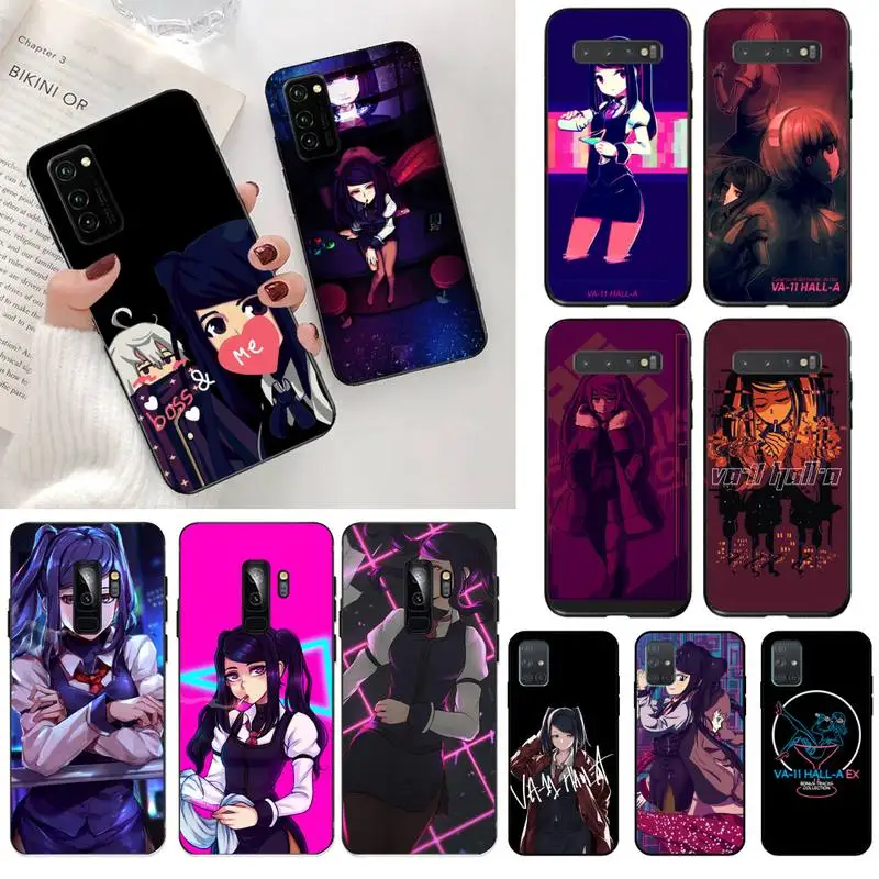 

YJZFDYRM Hot game VA-11 HALL-A Black Cell Phone Case for Samsung S20 plus Ultra S6 S7 edge S8 S9 plus S10 5G lite 2020